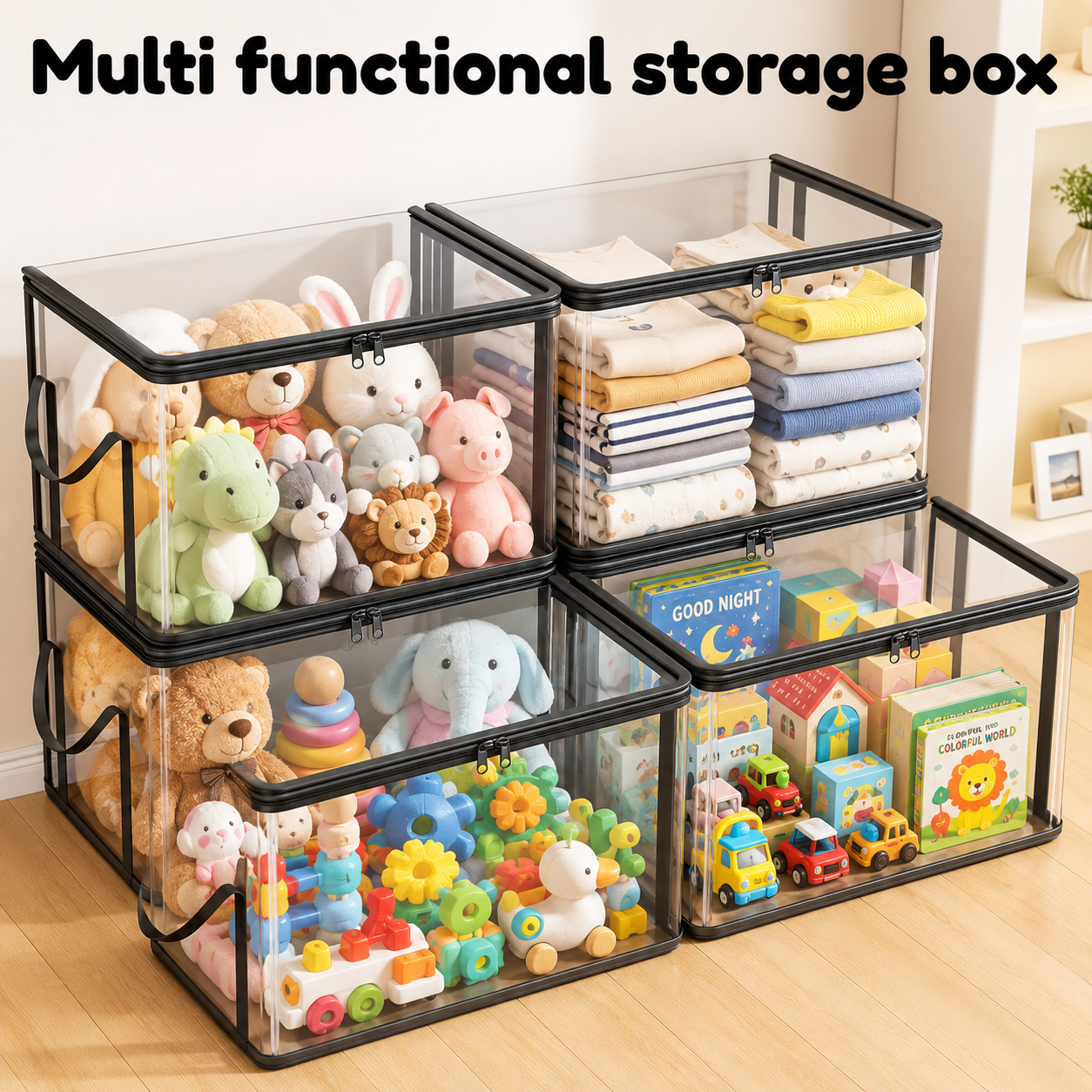 Large Clear Thick Plastic Storage Box