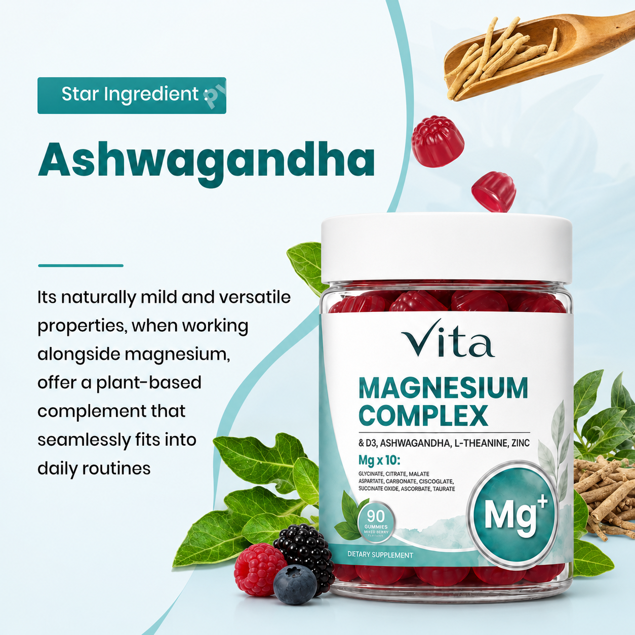 Vita Magnesium Complex 14-in-1 Gummies